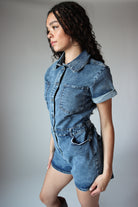 Denim Utility Romper