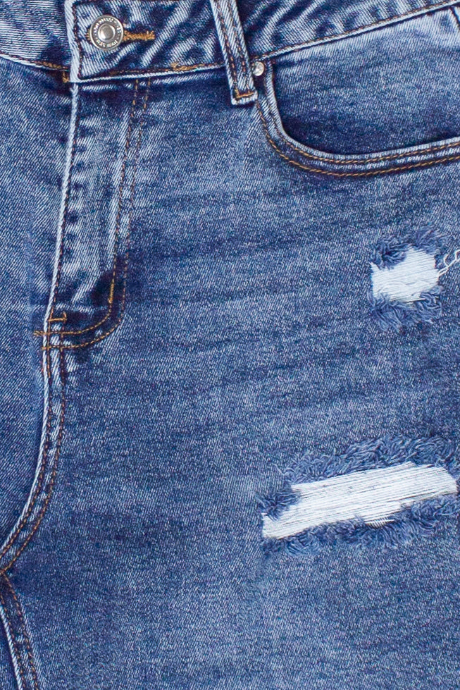Distressed Long Jorts