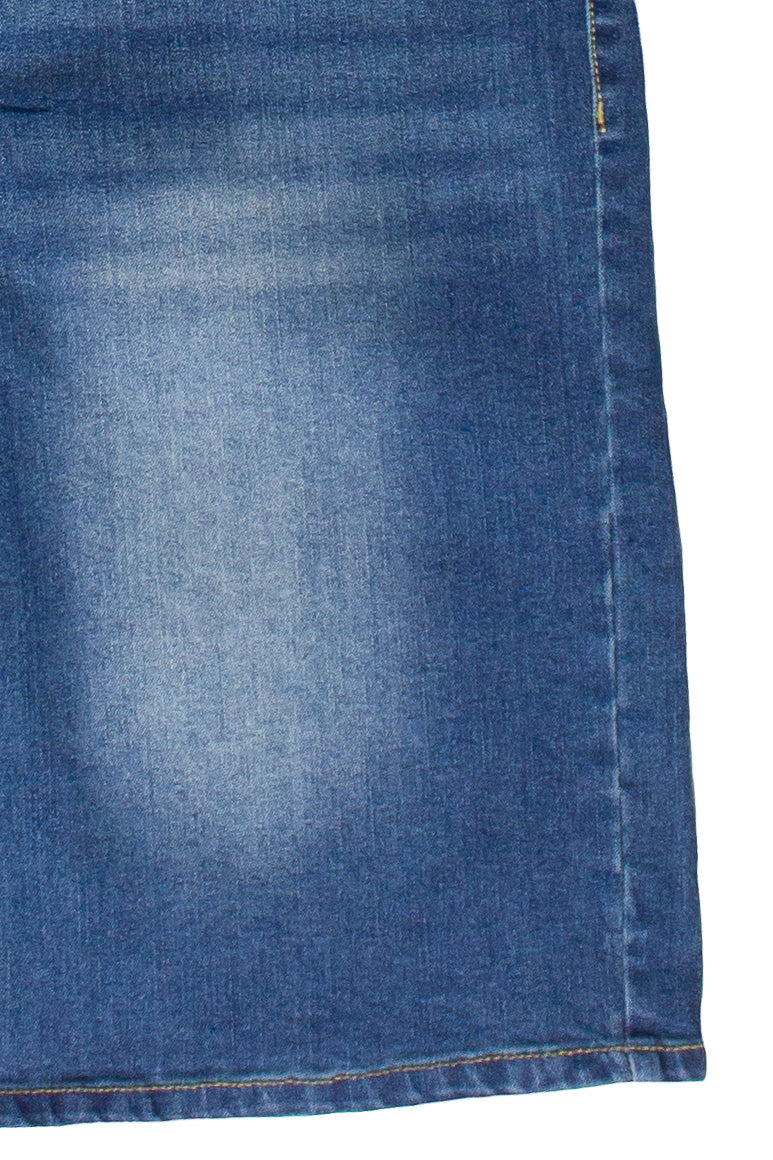 Stretch Denim Jorts - Blue