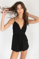 Crochet Lace Top Romper 