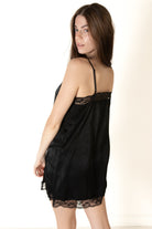 90’s Black Lace Slip Dress