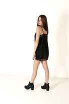 90’s Black Lace Slip Dress