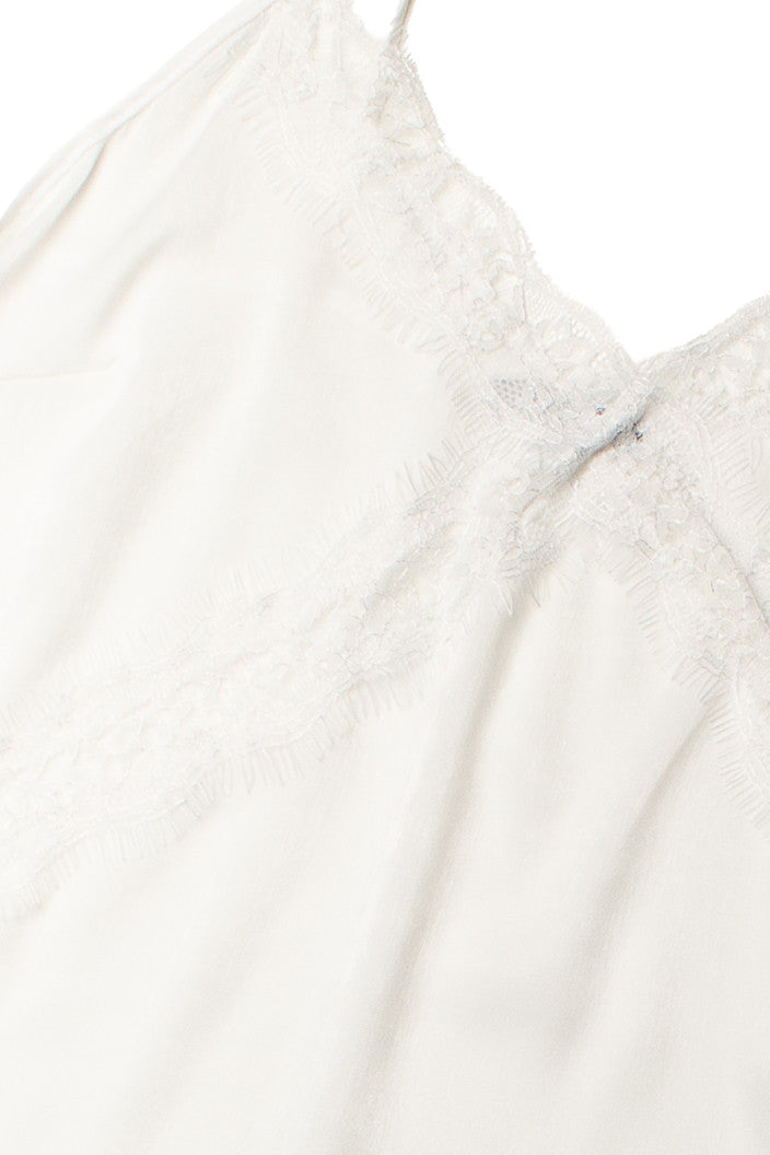 Soft White Midi Slip Dress
