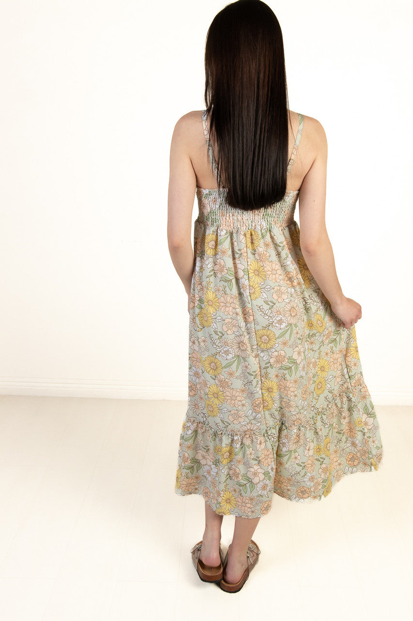 Crochet Top Meadow Maxi Dress