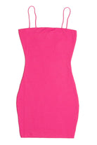 Pink Ribbed Cami Dress
