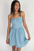 Denim Bustier Bodice Dress