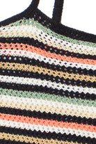 Stripe Crochet Mini Dress 