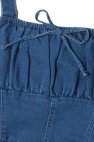 Corset Bodice Denim Mini Dress