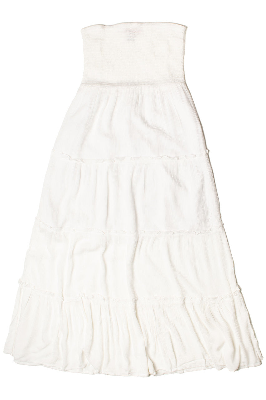 Tube Top Smocked Maxi Dress