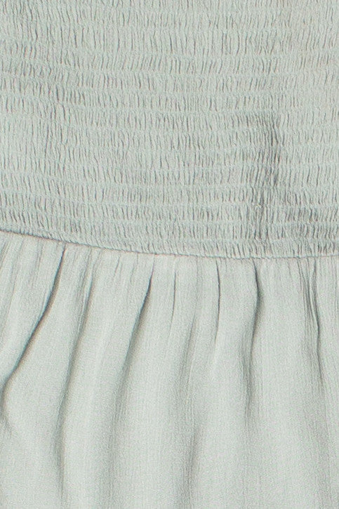 Tube Top Smocked Maxi Dress