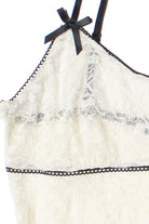 Bow Detail Lace Mini Dress