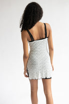 Bow Detail Lace Mini Dress