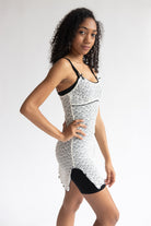 Bow Detail Lace Mini Dress