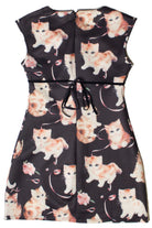 Cute Kitten Cap Sleeve Dress