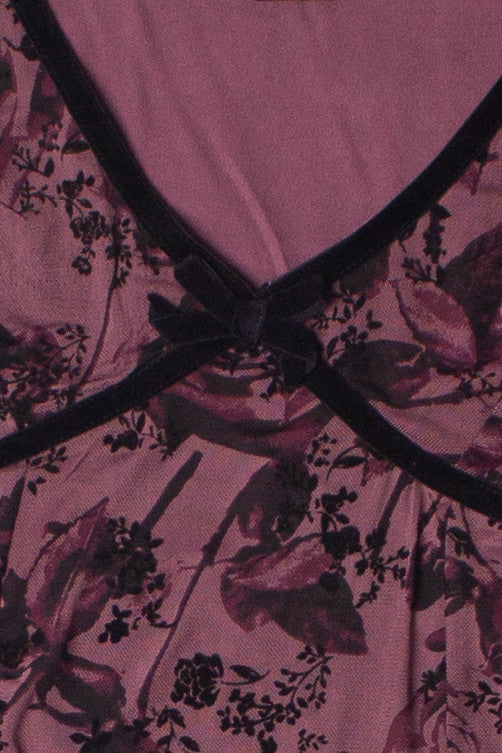 Mesh Fit & Flare Floral Mini Dress