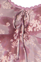 Floral Mesh Hanky Hem Dress