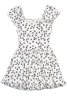 Floral Print Drop Waist Dress