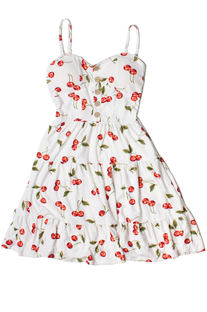 Cherry Print Tiered Mini Dress – Ragstock
