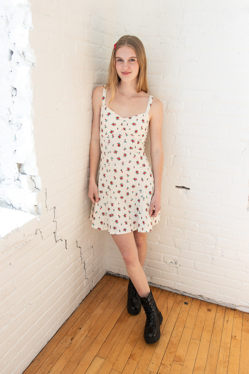 Rose Print Fit & Flare Mini Dress XL Rose Print Fit & Flare Mini Dress XL