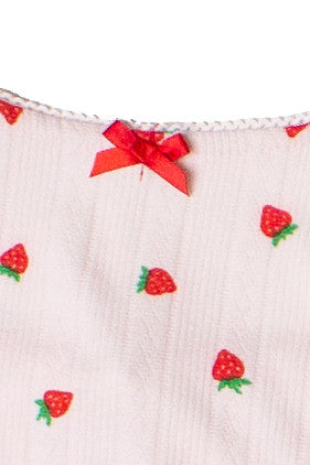 Bow Detail Fruit Print Mini Dress