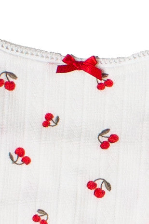 Bow Detail Fruit Print Mini Dress
