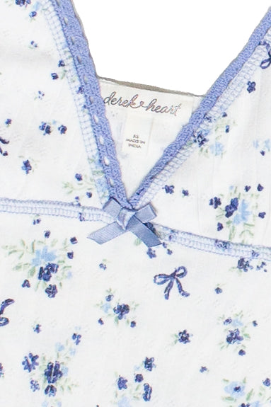 Pointelle Floral Ruffle Dress