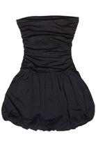 Strapless Bubble Hem Mini Dress