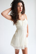 Floral Lace Bustier Mini Dress