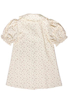Floral Peter Pan Collar Denim Dress