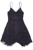 Mesh Lace Hanky Hem Mini Dress