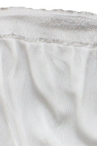 Sequin Flower Strapless Mini Dress - White 