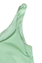 Flower Mesh Hanky Hem Midi Dress - Green