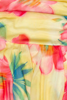 Tube Top Hanky Hem Mini Dress - Yellow