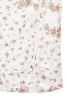 Mixed Floral Print Mesh Midi Dress