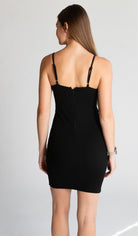 Feather Trim Cami Mini Dress