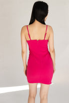 Feather Trim Cami Mini Dress