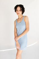 Lined Knit Mini Dress