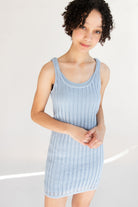 Lined Knit Mini Dress