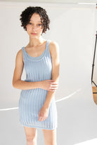 Lined Knit Mini Dress