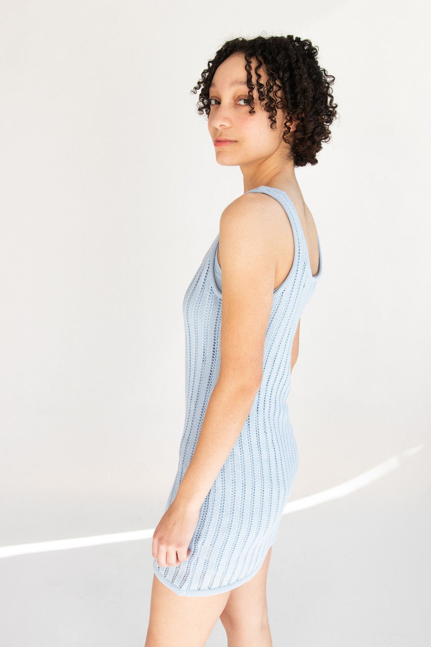 Lined Knit Mini Dress