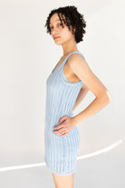 Lined Knit Mini Dress