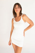 Lined Knit Mini Dress