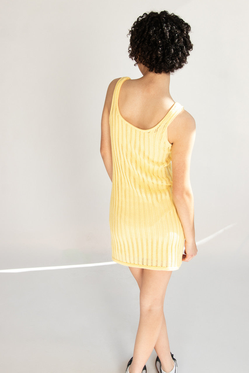 Lined Knit Mini Dress
