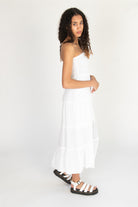 Tube Top Smocked Maxi Dress