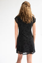 Mesh Fit & Flare Floral Mini Dress