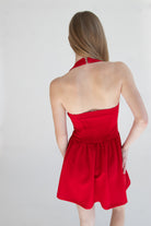 Halter Mini Dress Red