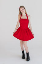 Halter Mini Dress Red