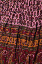 Border Print Maxi Skirt