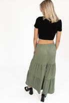 Sea Spray Brushed Maxi Skirt