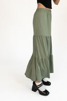 Sea Spray Brushed Maxi Skirt